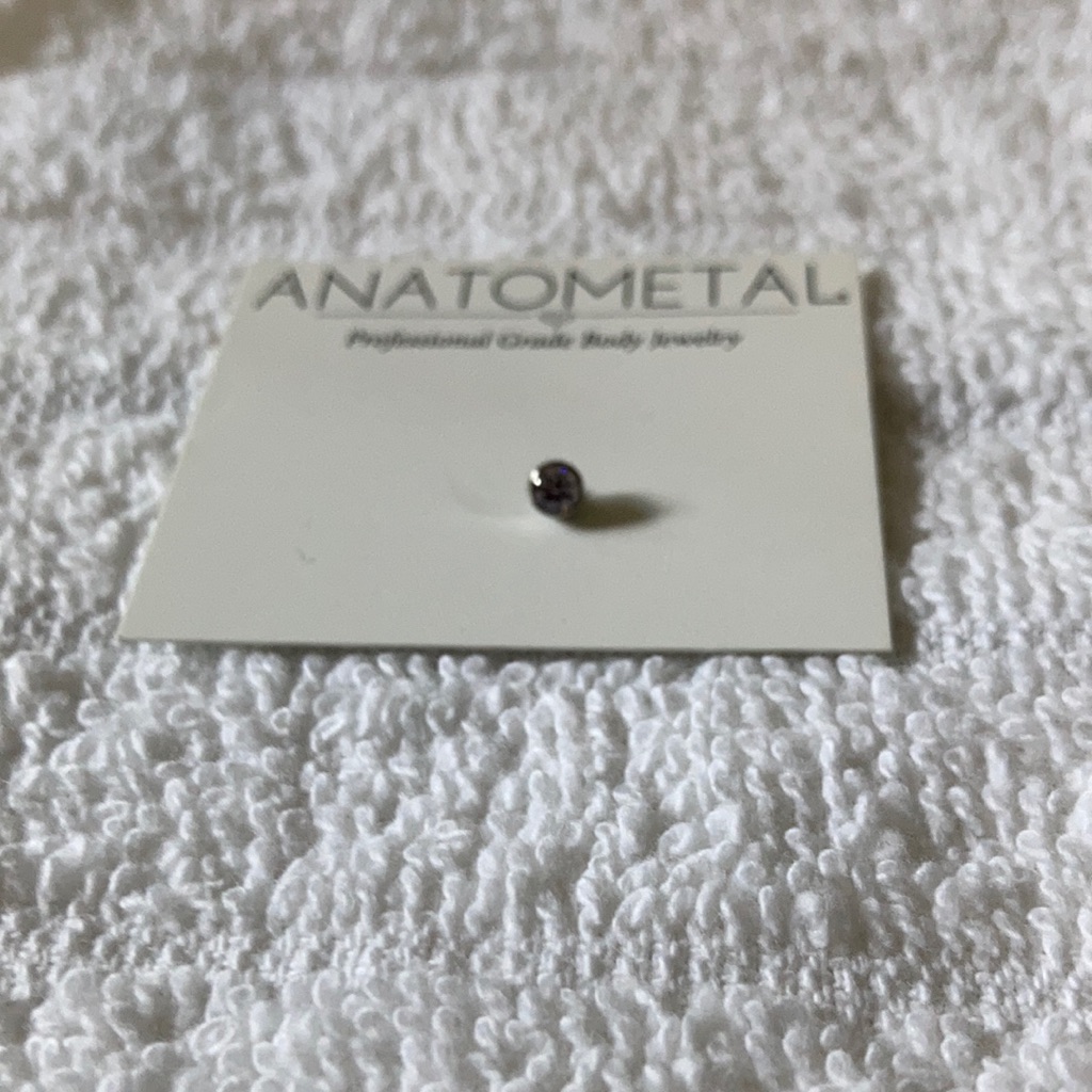 Anatometal Titanium Lavender Faceted End